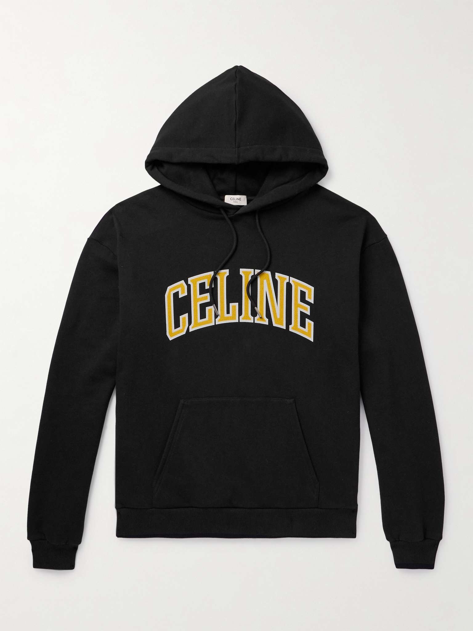 【CELINE】 Logo-Print Cotton-Jersey Sweatshirt CELINE HOMME Logo-Print Cotton-Jersey Sweatshirt for Men