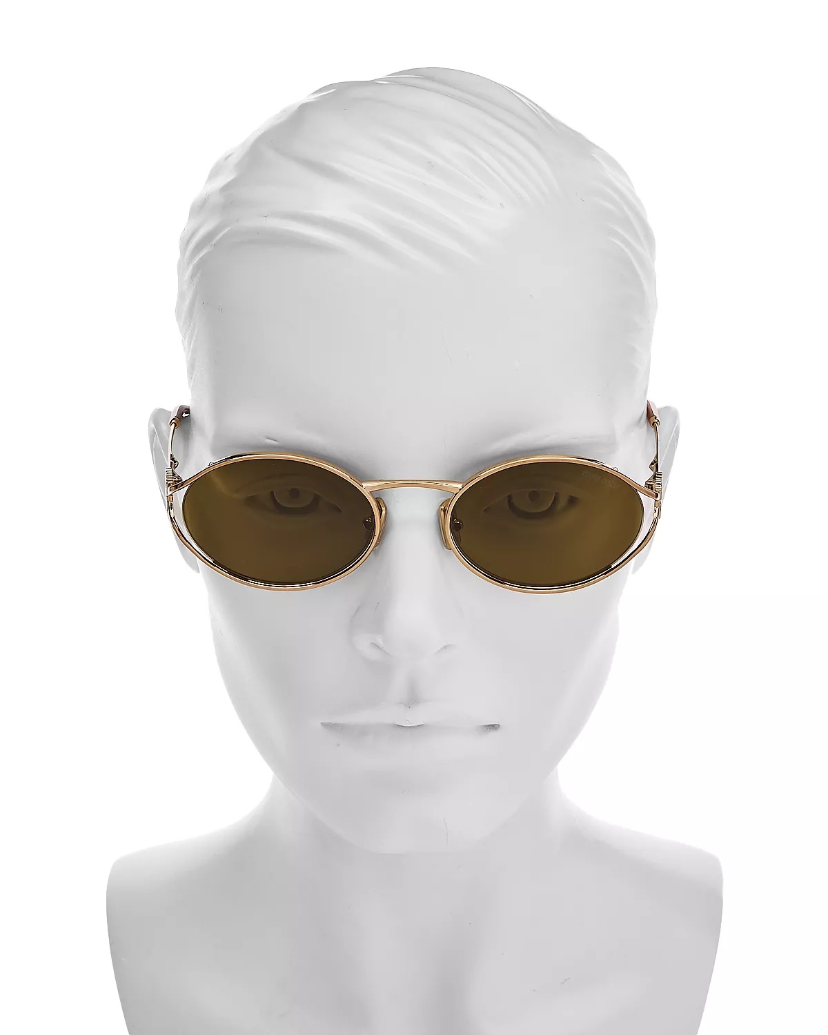 Metal Oval Sunglasses, 54mm - 3