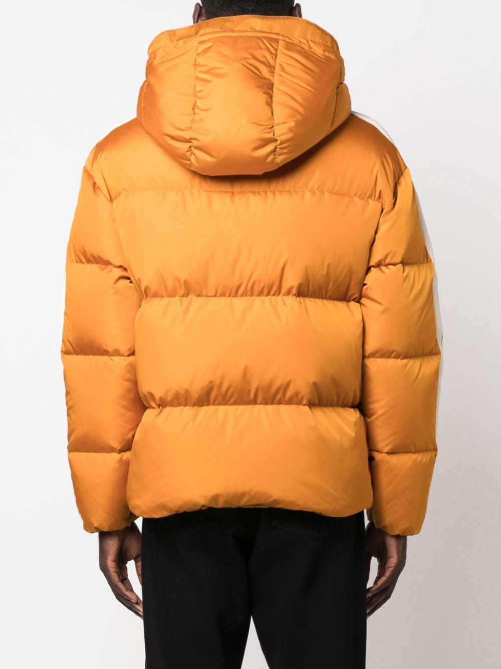 logo-print padded jacket - 4