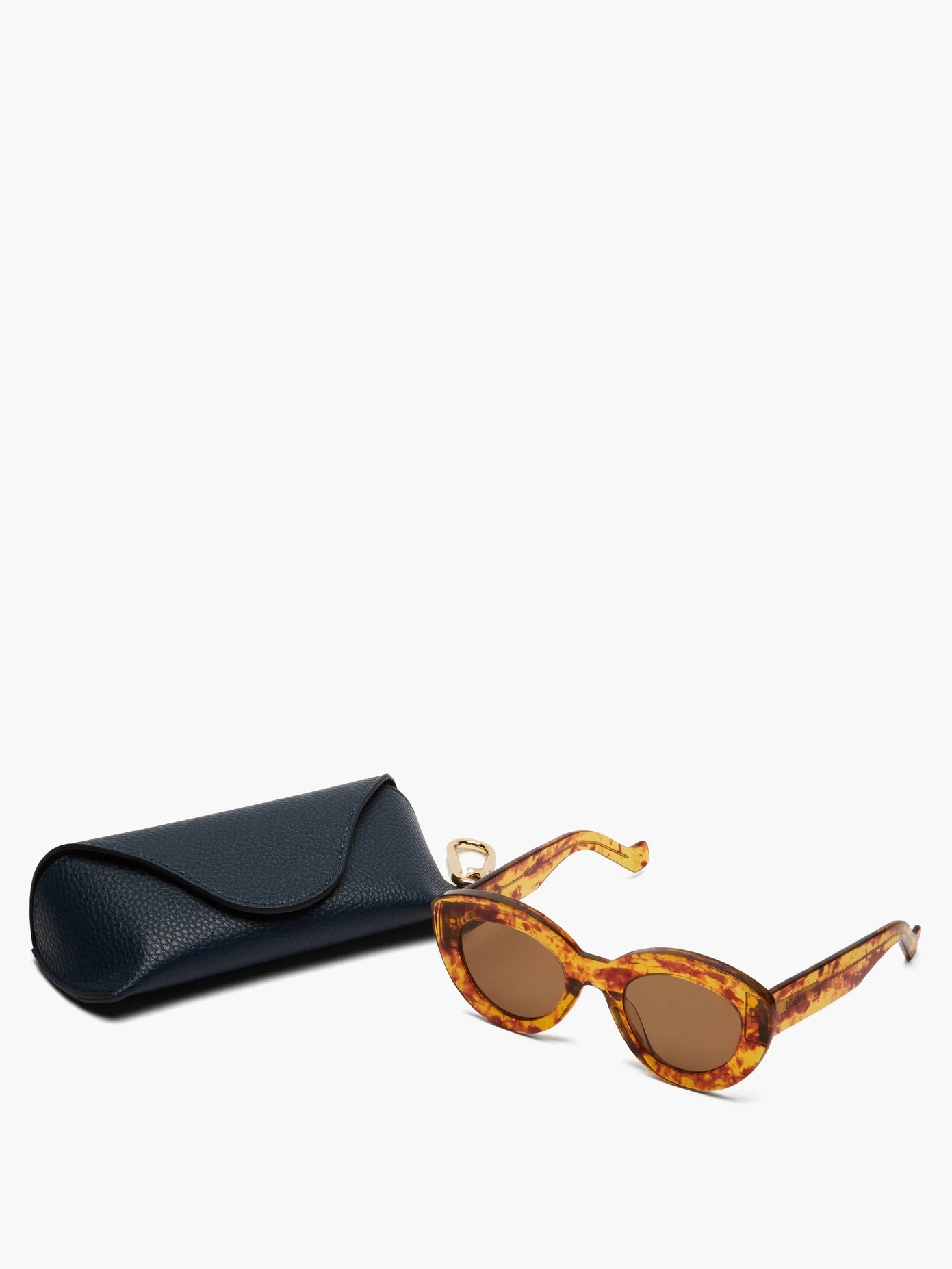 Cat-eye tortoiseshell acetate sunglasses - 5