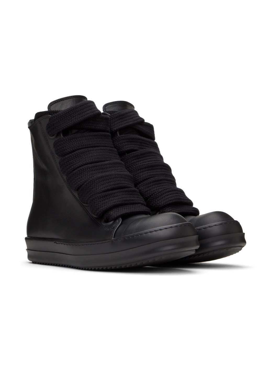 Black Jumbo Laced Sneakers - 4