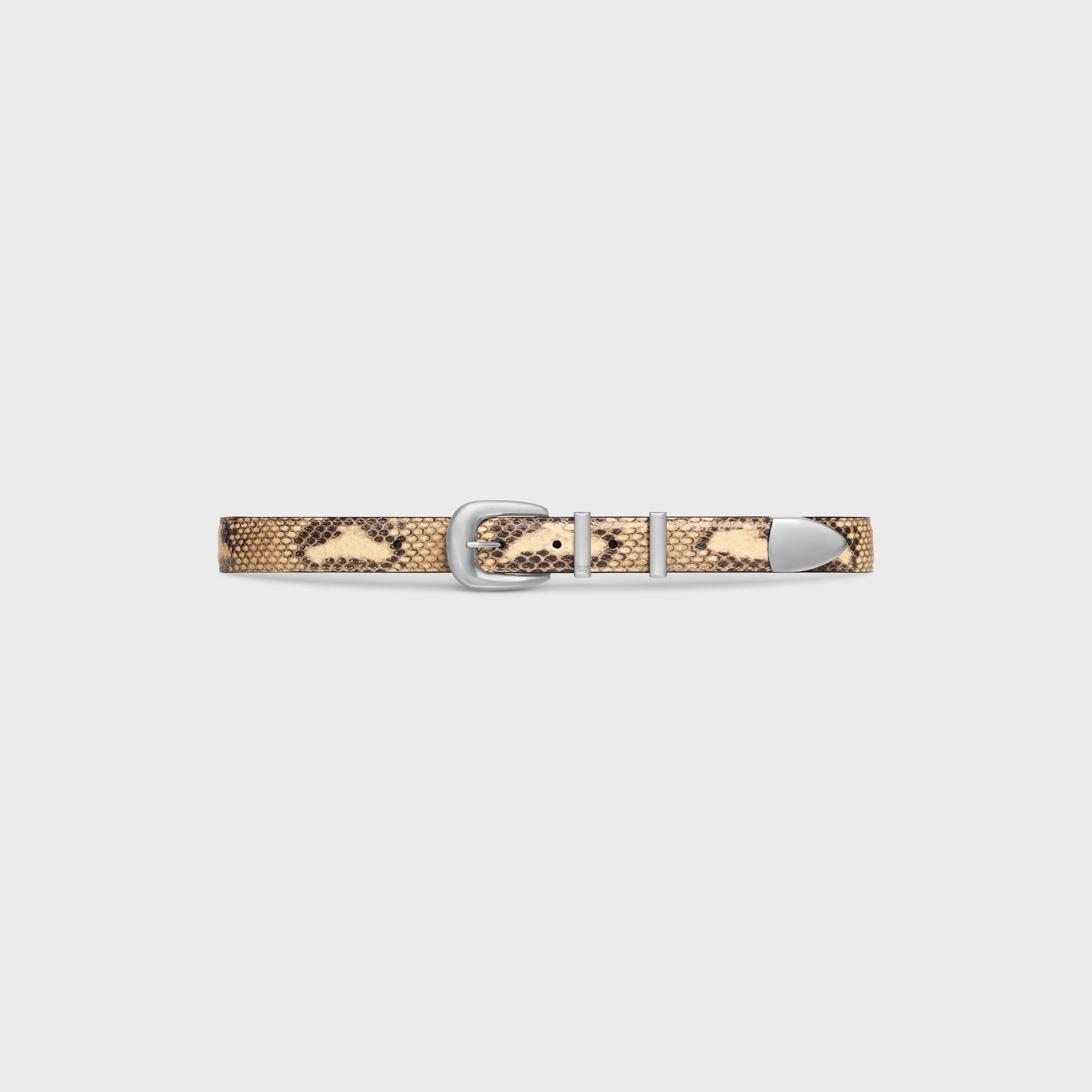 MEDIUM WESTERN BELT IN PYTHON PRINTED CALFSKIN - 2