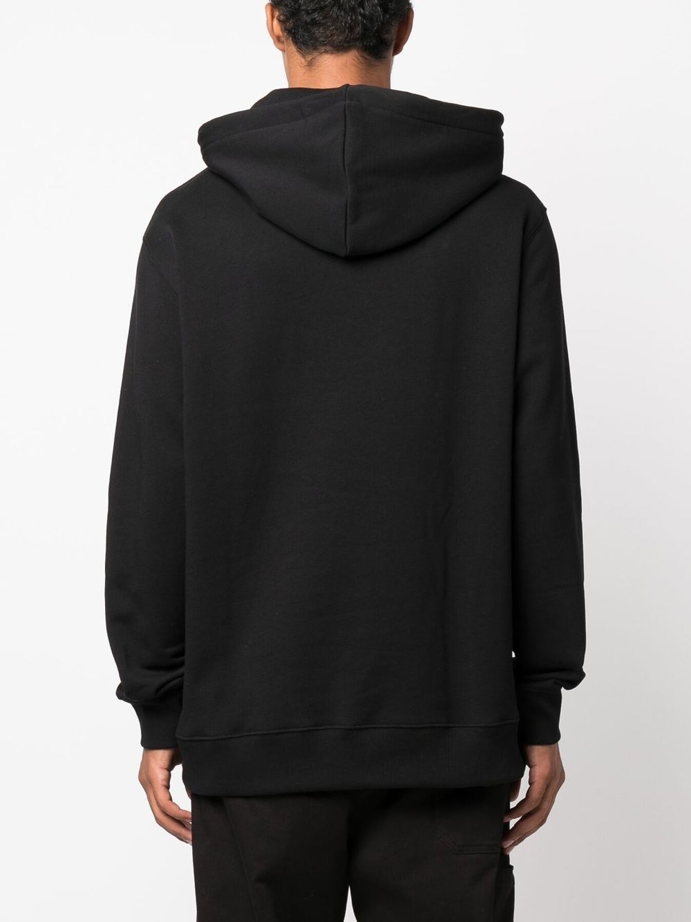 logo-print organic cotton hoodie - 4