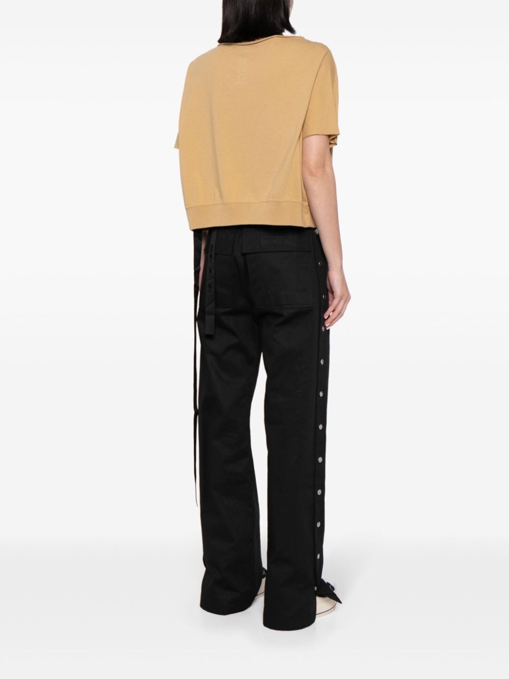 cropped cotton T-shirt - 4