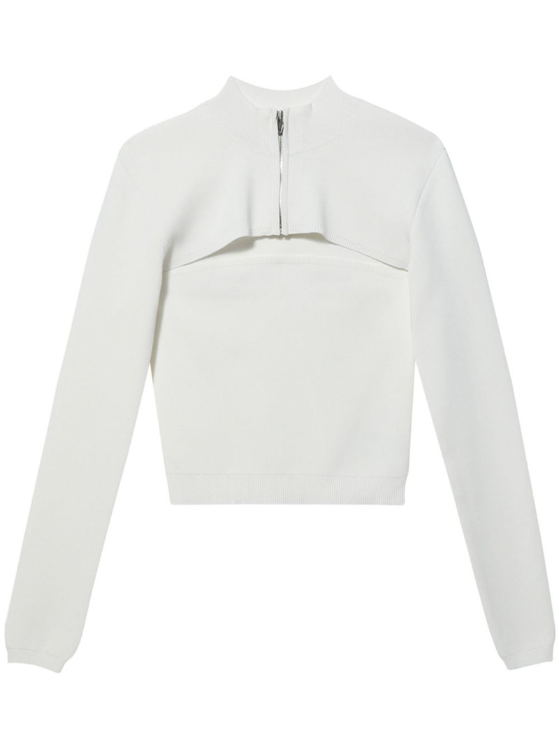 high-neck zipped jumper 1