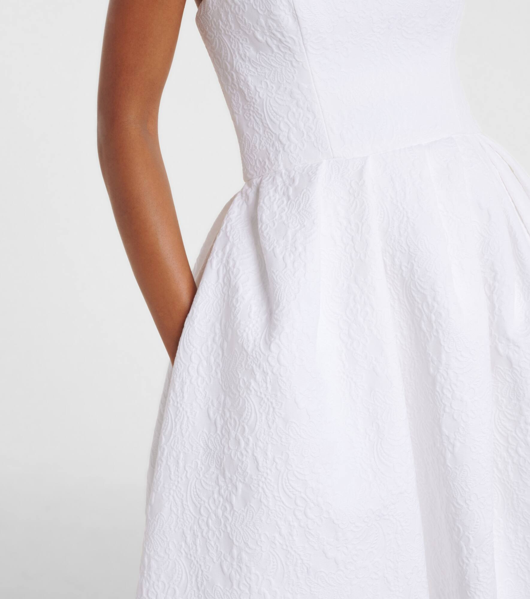 Cotton-blend midi dress - 5