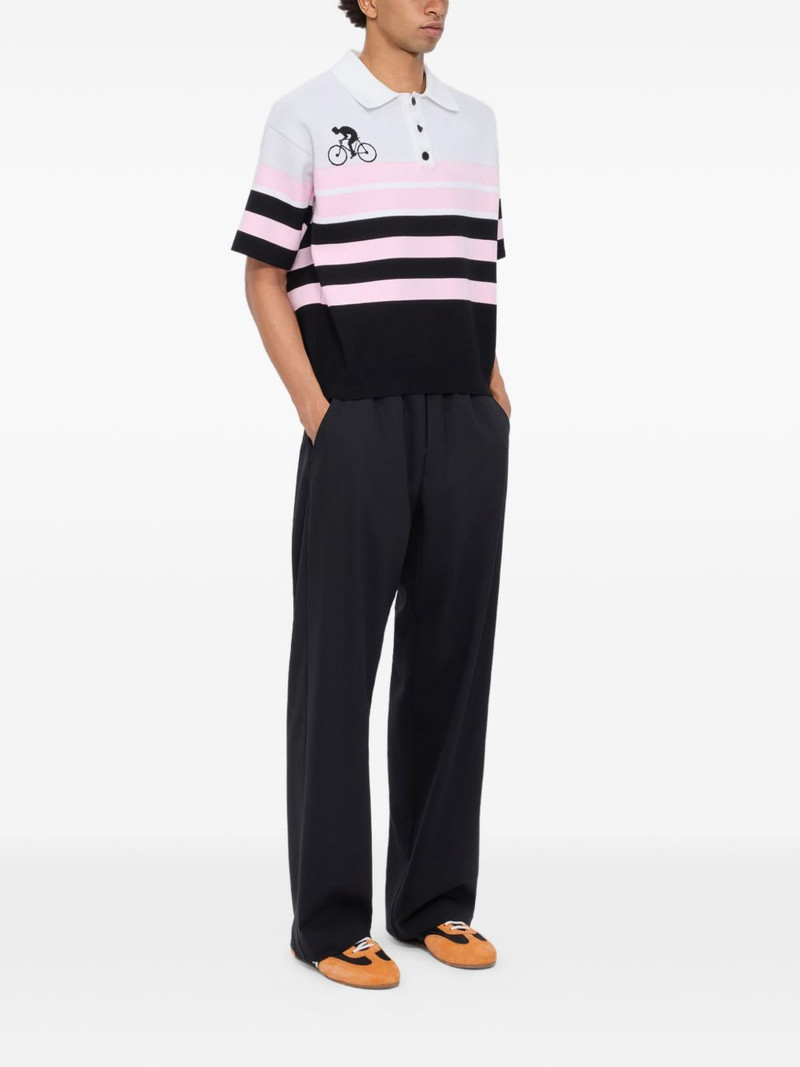 MSGM striped polo shirt outlook