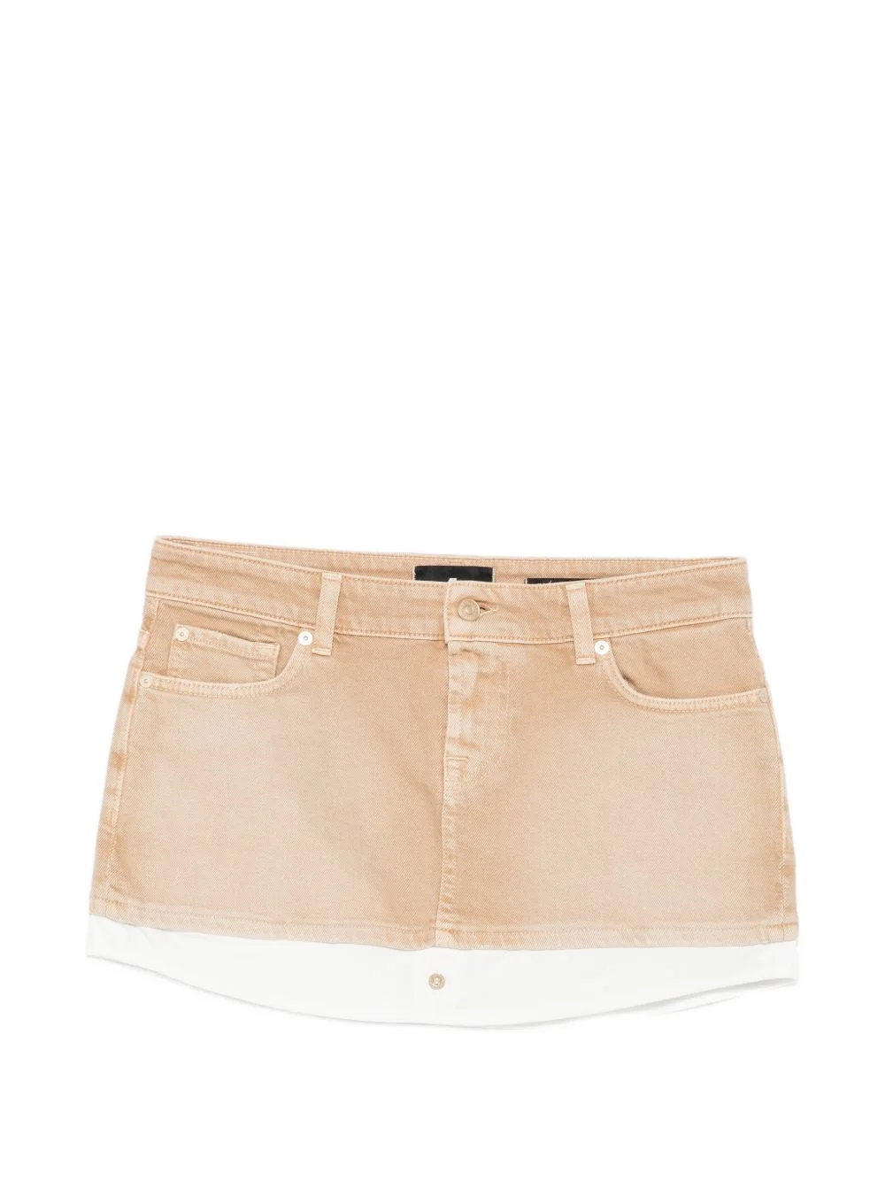 button-fastening mini skirt - 1