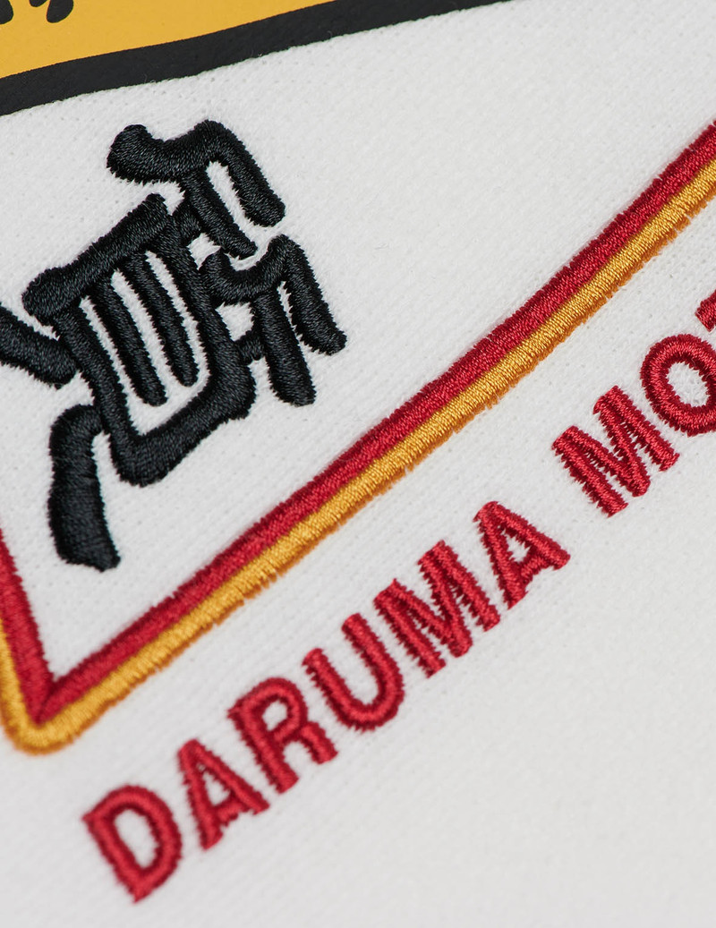 HOODED SWEATSHIRT WITH GODHEAD FLAG AND DARUMA EMBROIDERY 9