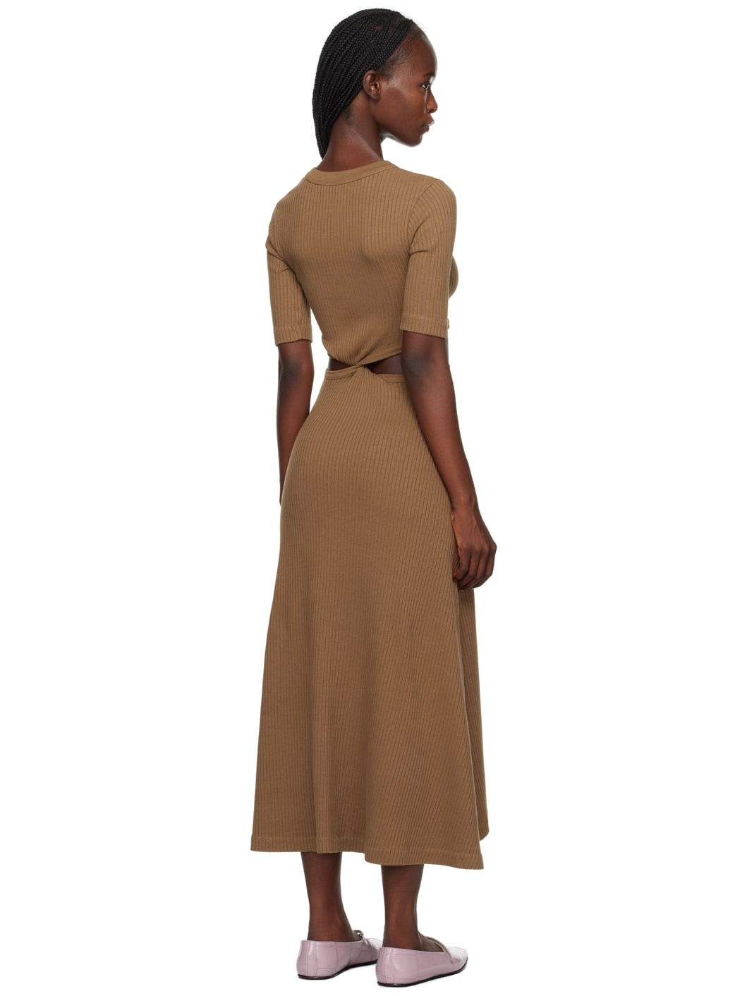 Brown Nicola Midi Dress - 3