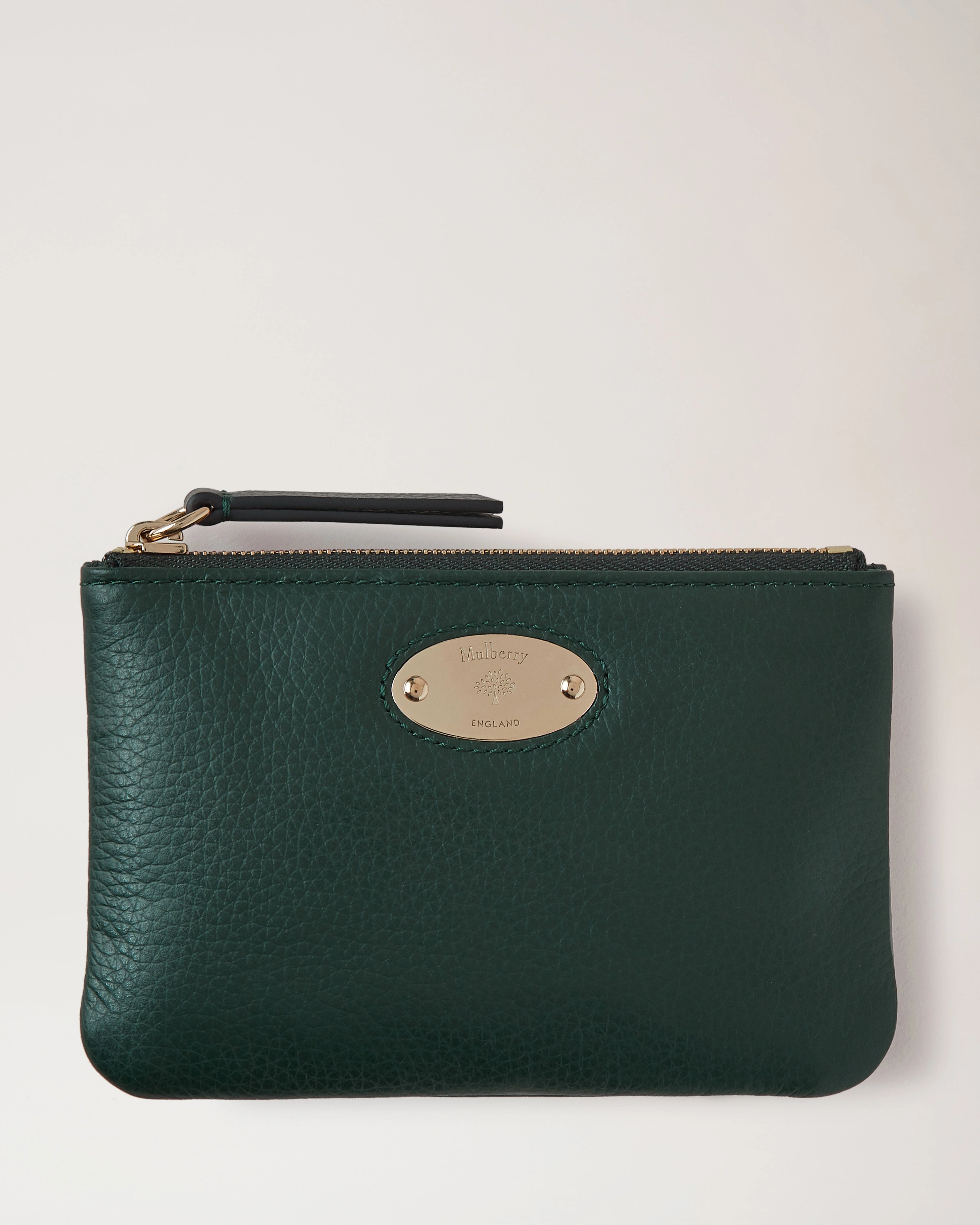Mulberry Plaque Small Zip Coin Pouch
Mulberry Green Small Classic Grain - 1