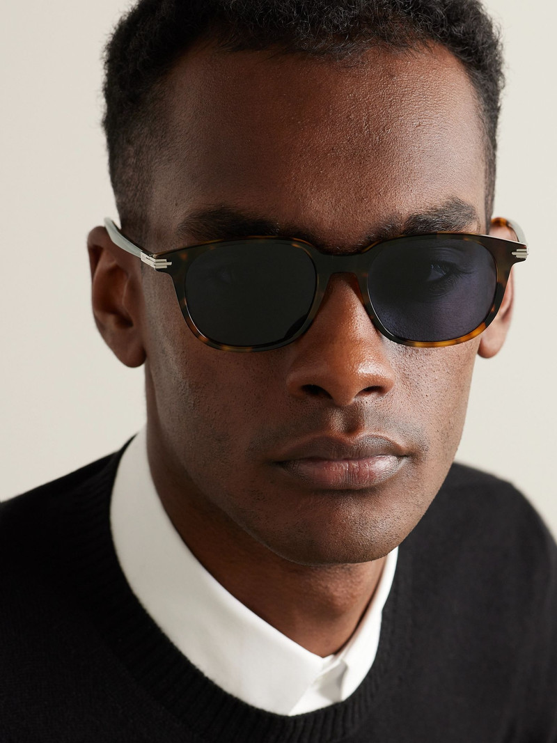 Dior DiorBlackSuit S12I Square-Frame Tortoiseshell Acetate Sunglasses Tortoiseshell outlook