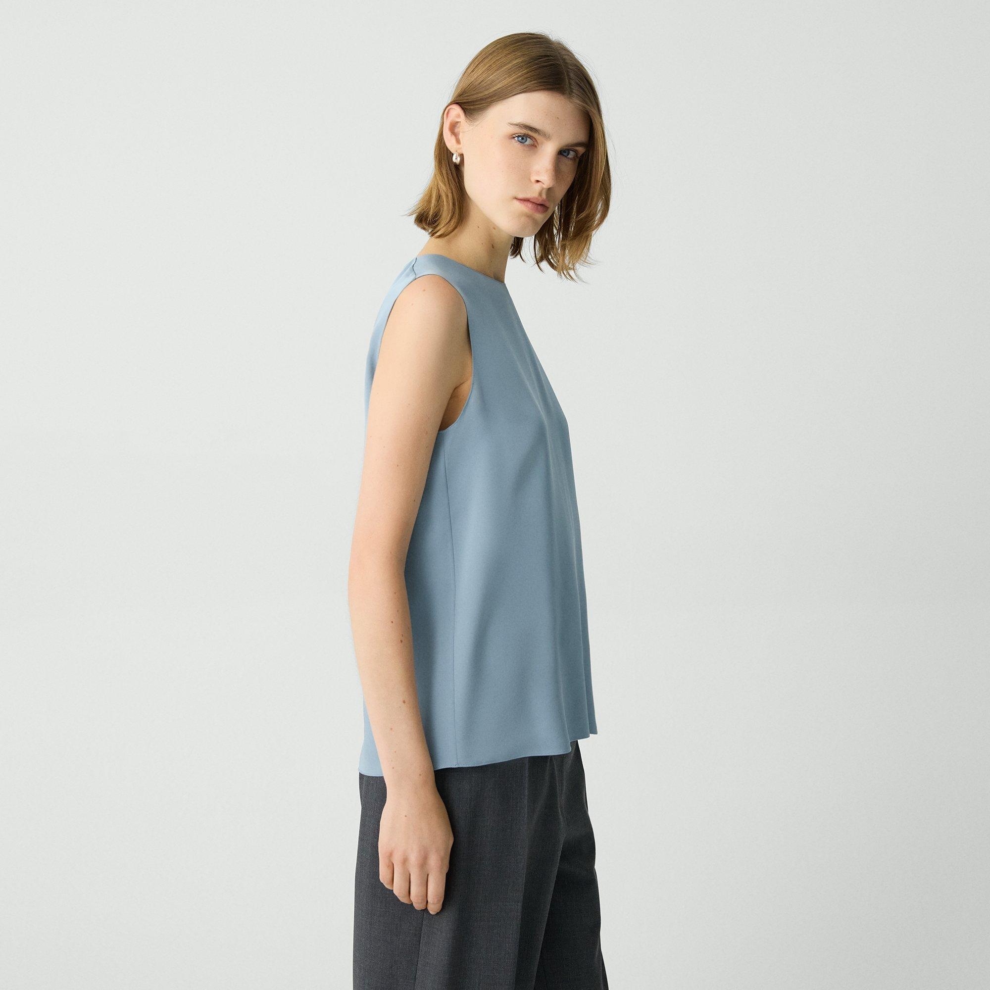 Shell Top in Silk Georgette - 3
