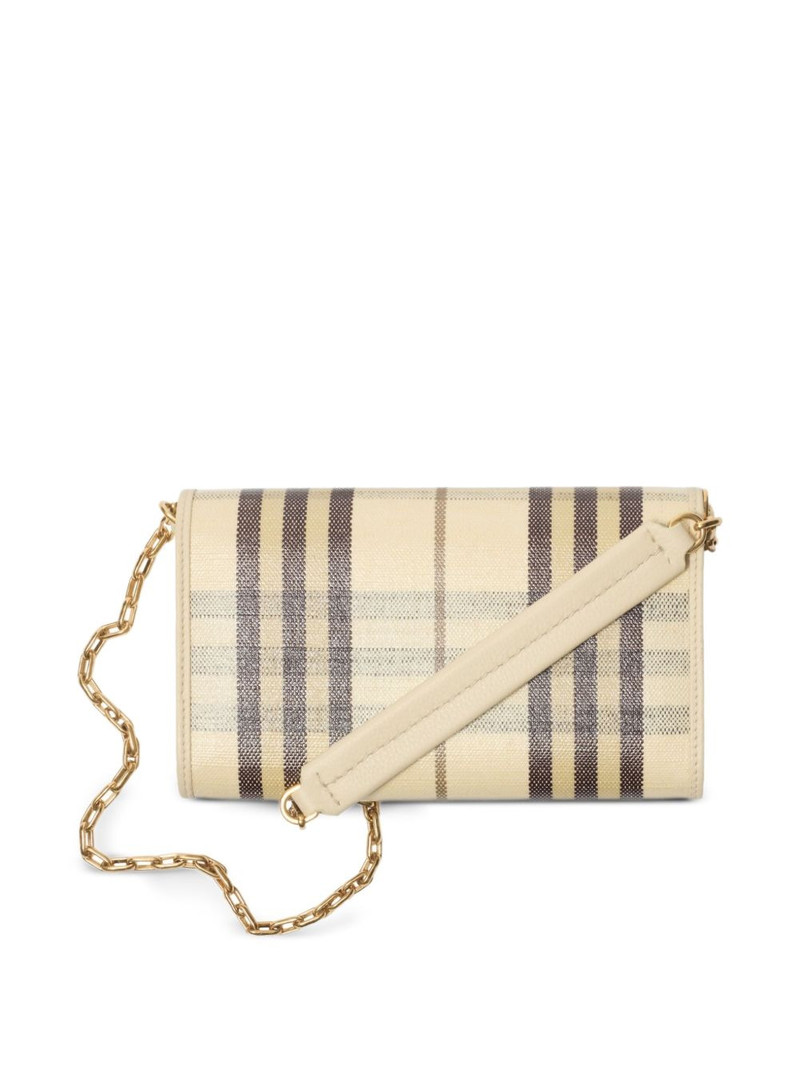 Burberry check chain strap mini bag outlook