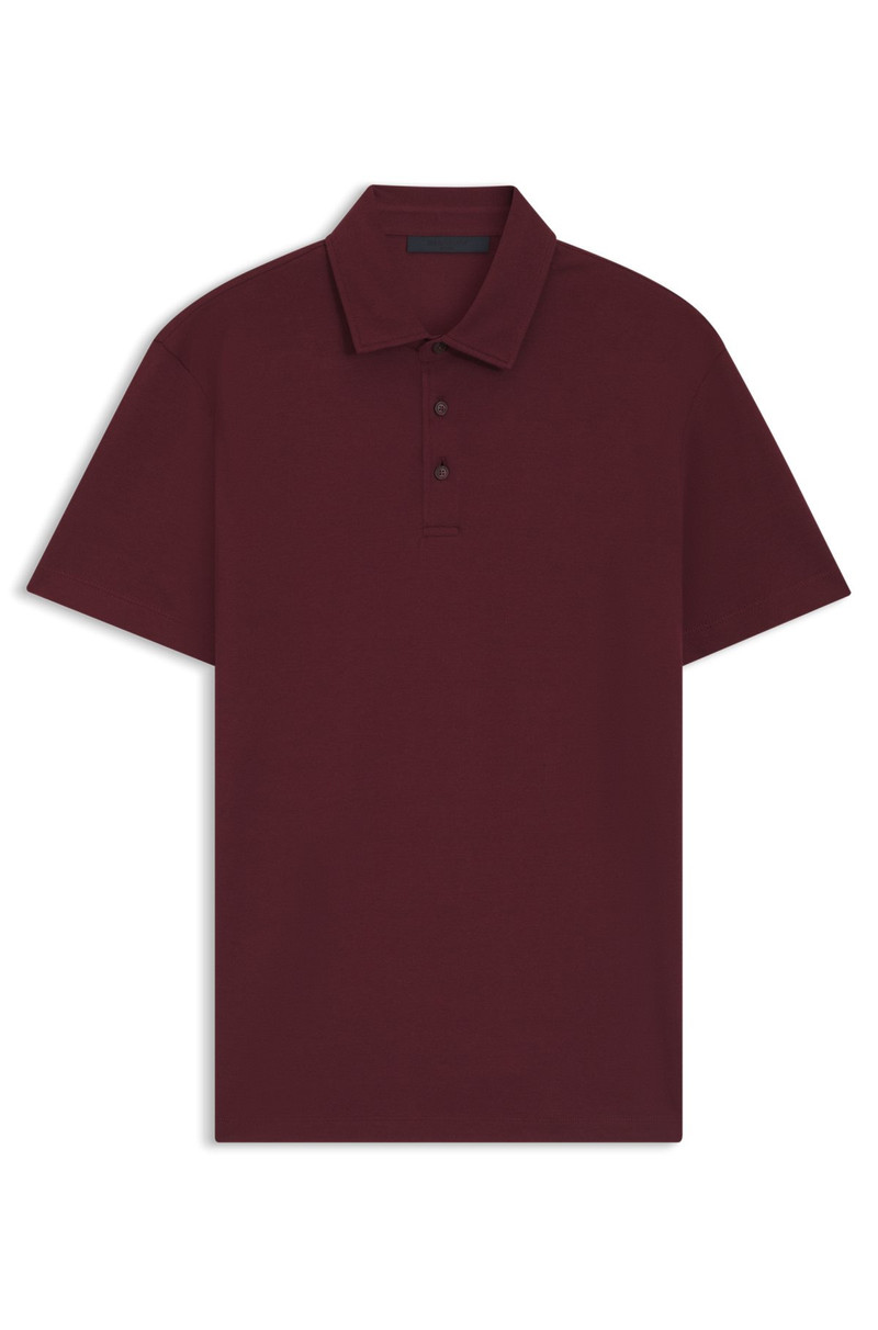 BECKHAM X BOSS POLO SHIRT IN COTTON AND SILK 1