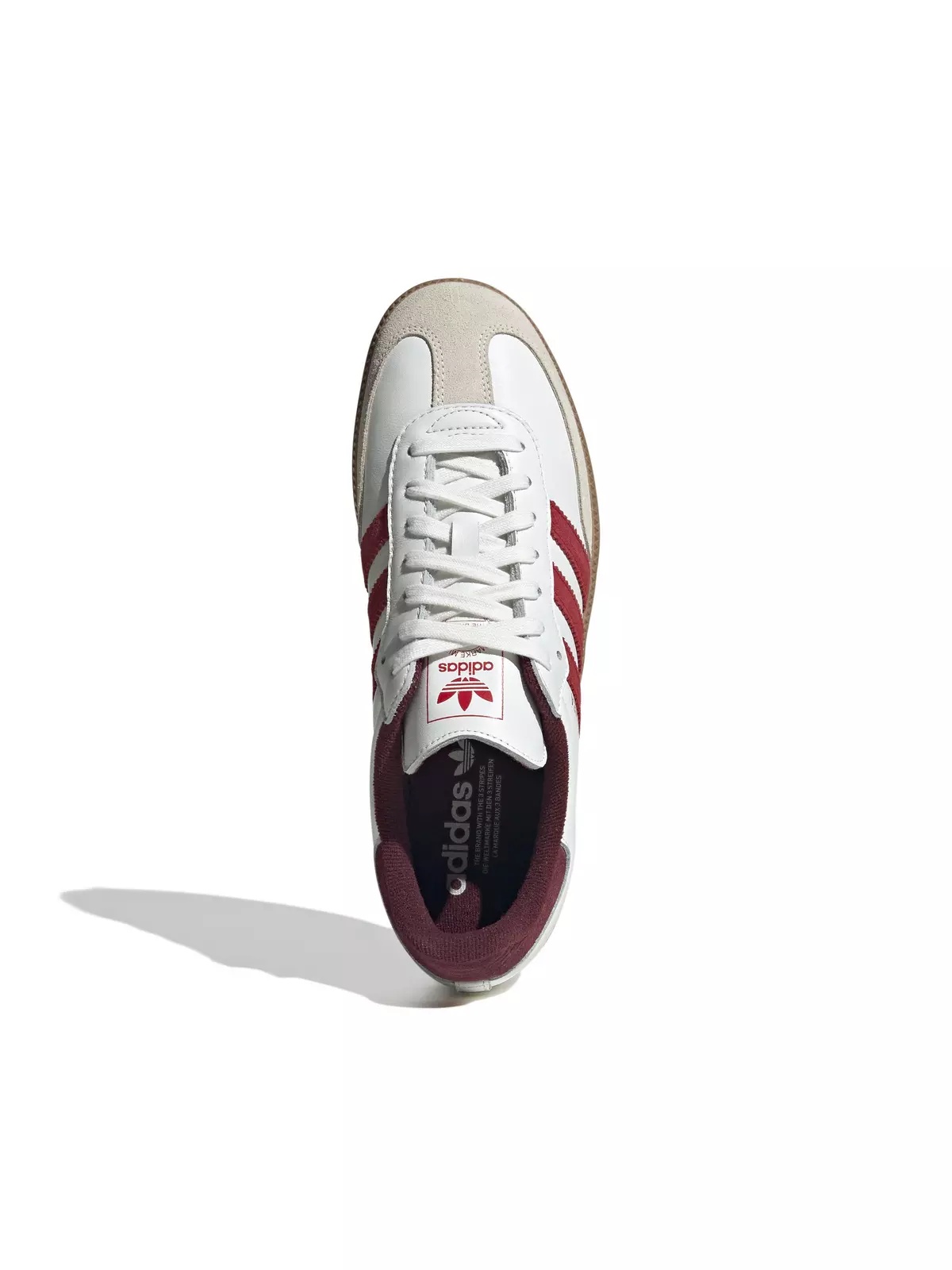 Originals Samba OG "Core White/Better Scarlet/Shadow Red" Men's Shoe - 5
