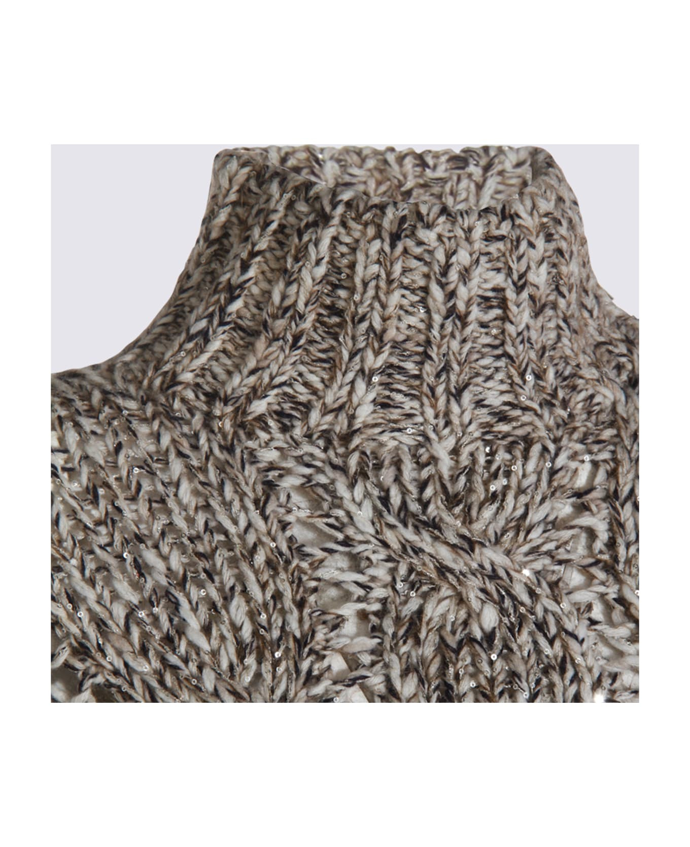 Grey And Beige Knitwear - 4