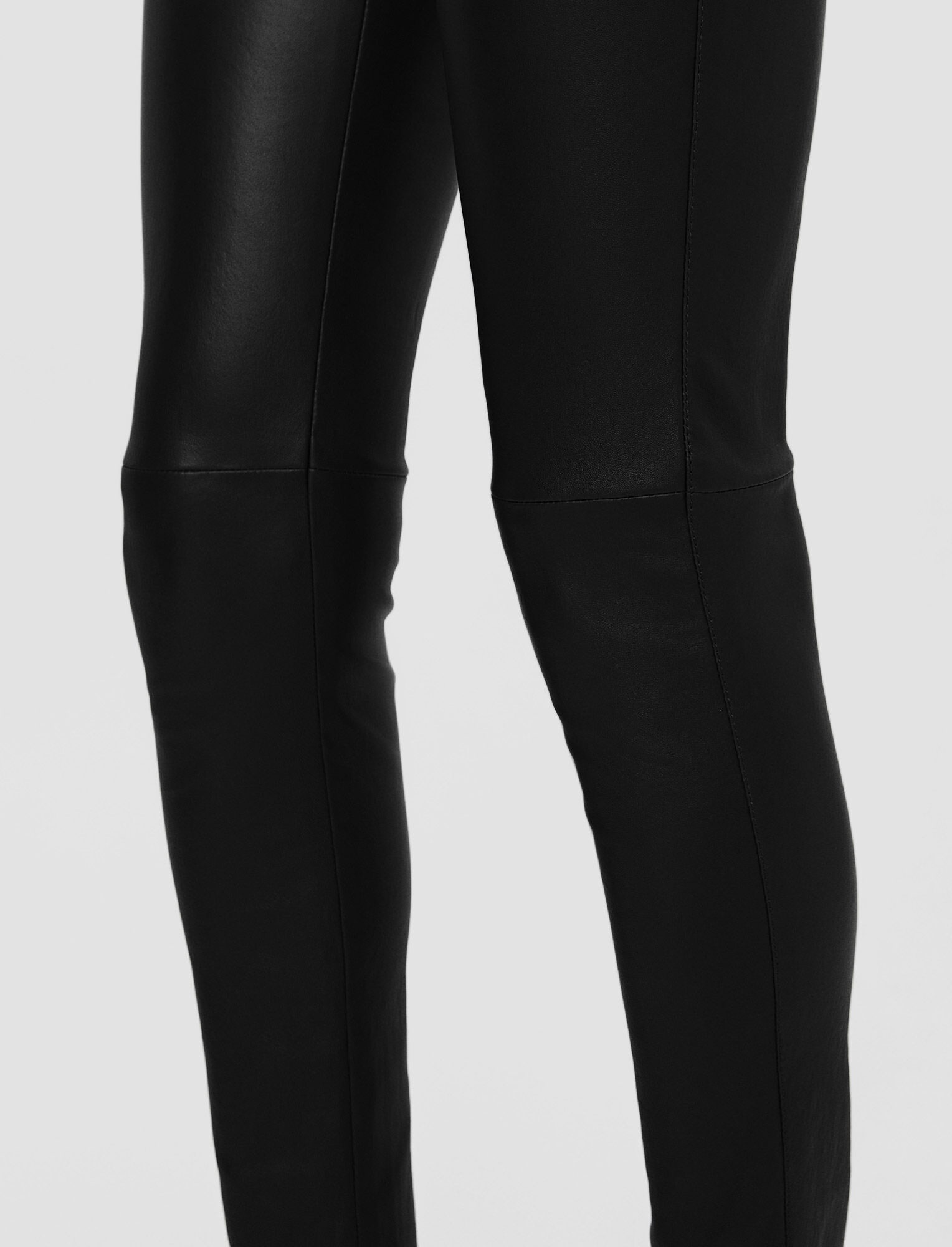 Leather Stretch Leggings - 5