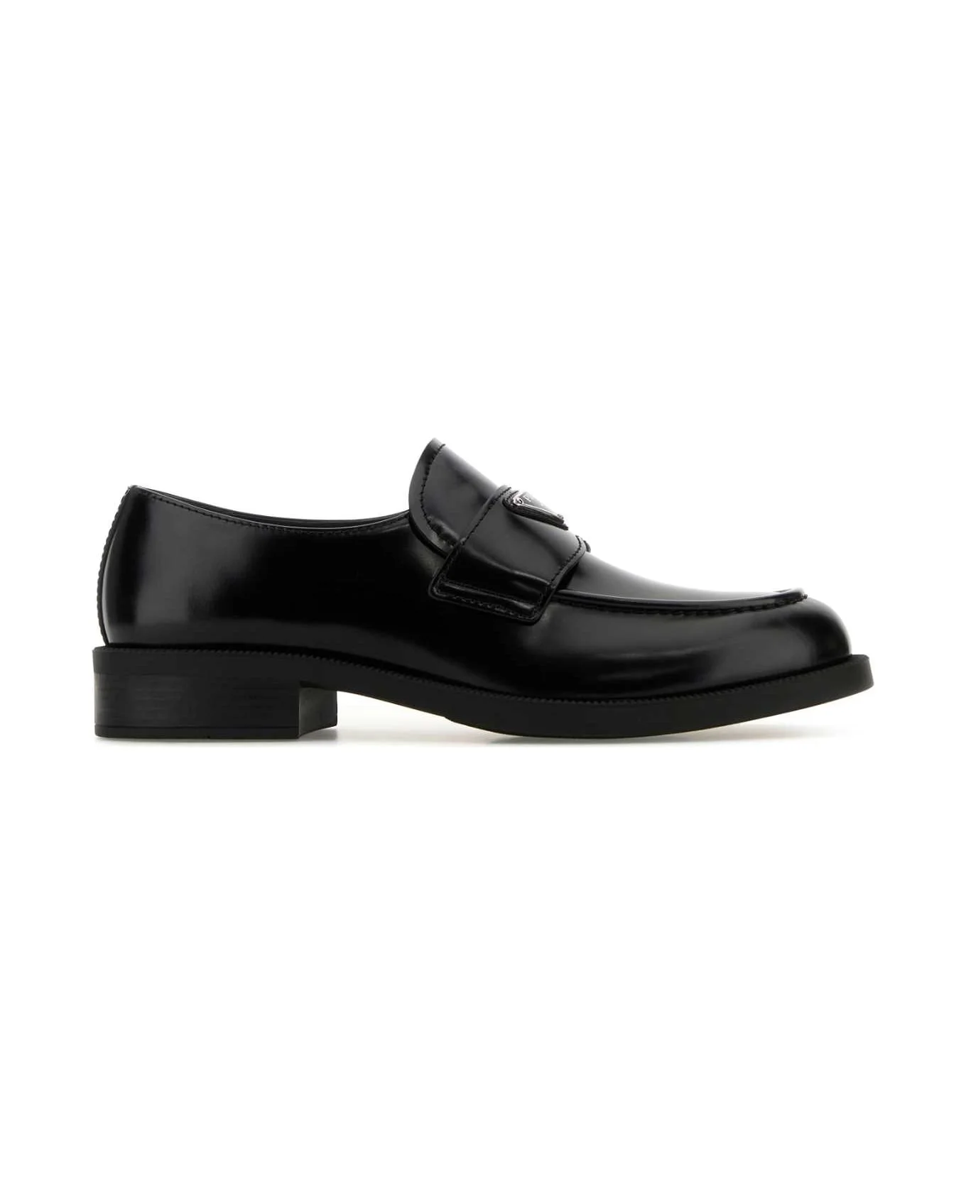 Black Leather Loafers - 1