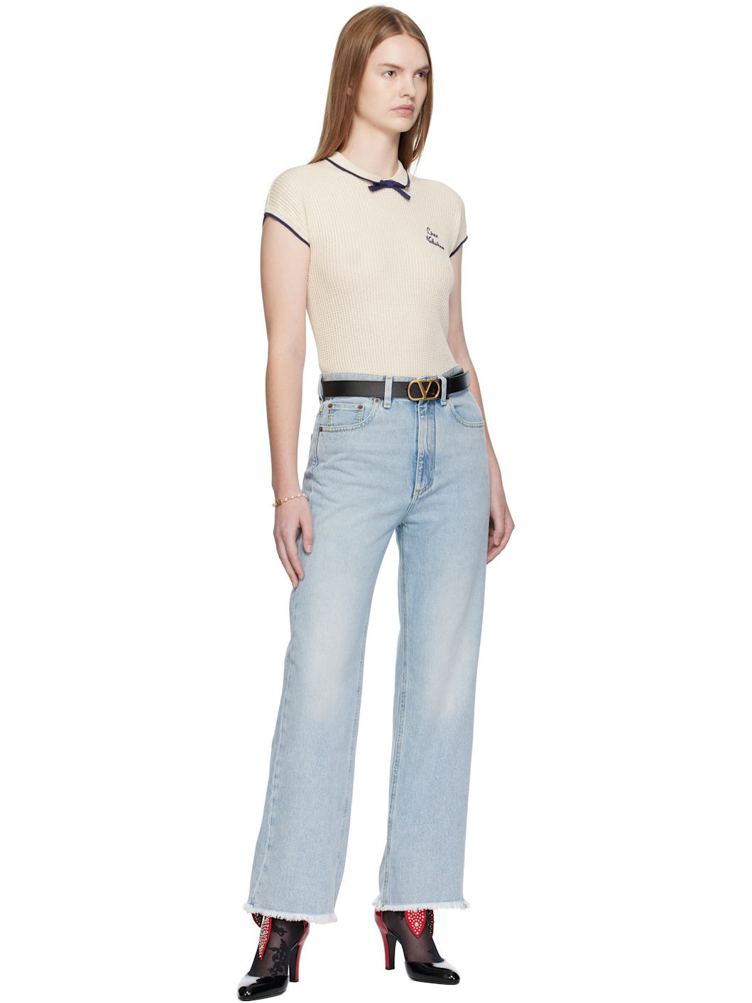 Off-White Cotton Top - 5