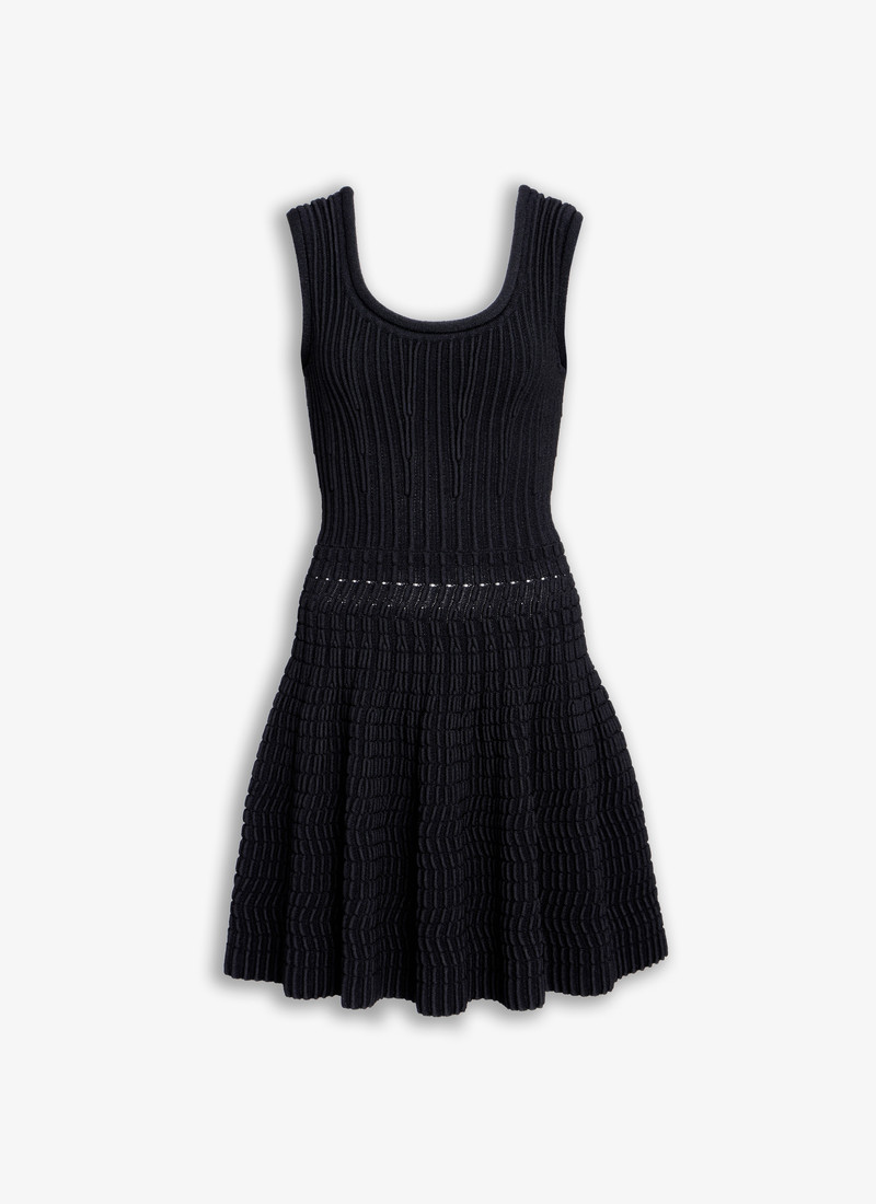 KNIT SKATER DRESS - 1
