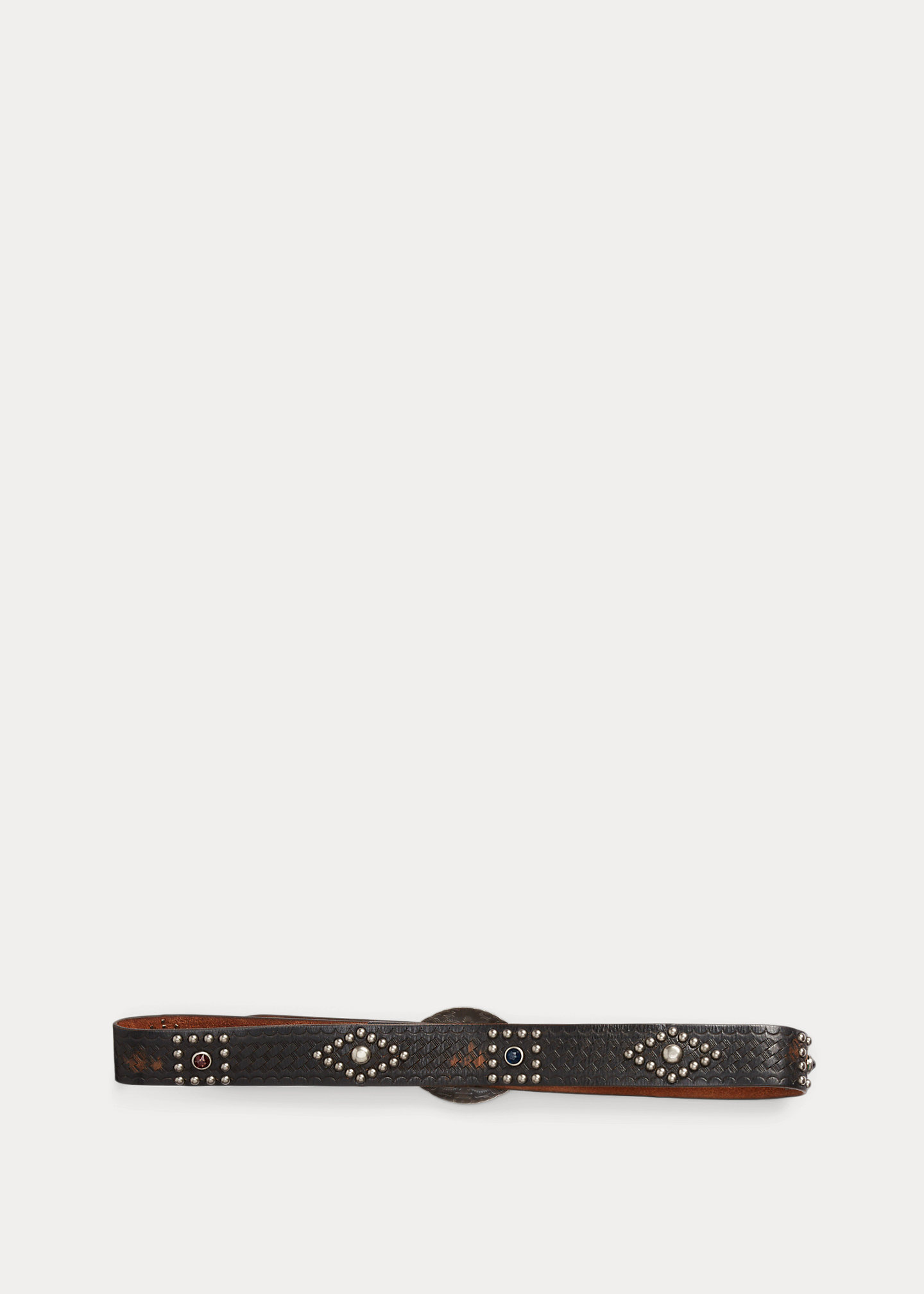 Studded Leather Belt - 3