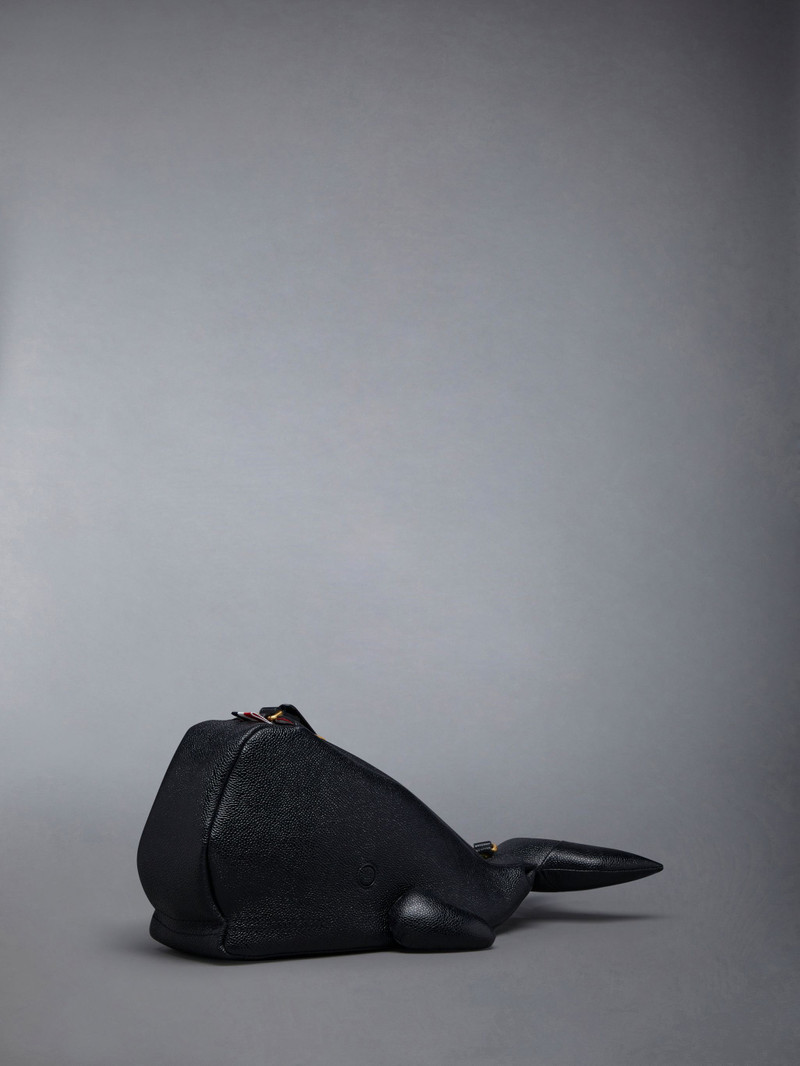 Thom Browne Pebble Grain Leather Whale Baguette Bag outlook