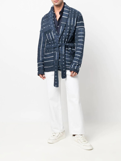 Ralph Lauren Shibori-inspired linen-blend cardigan outlook