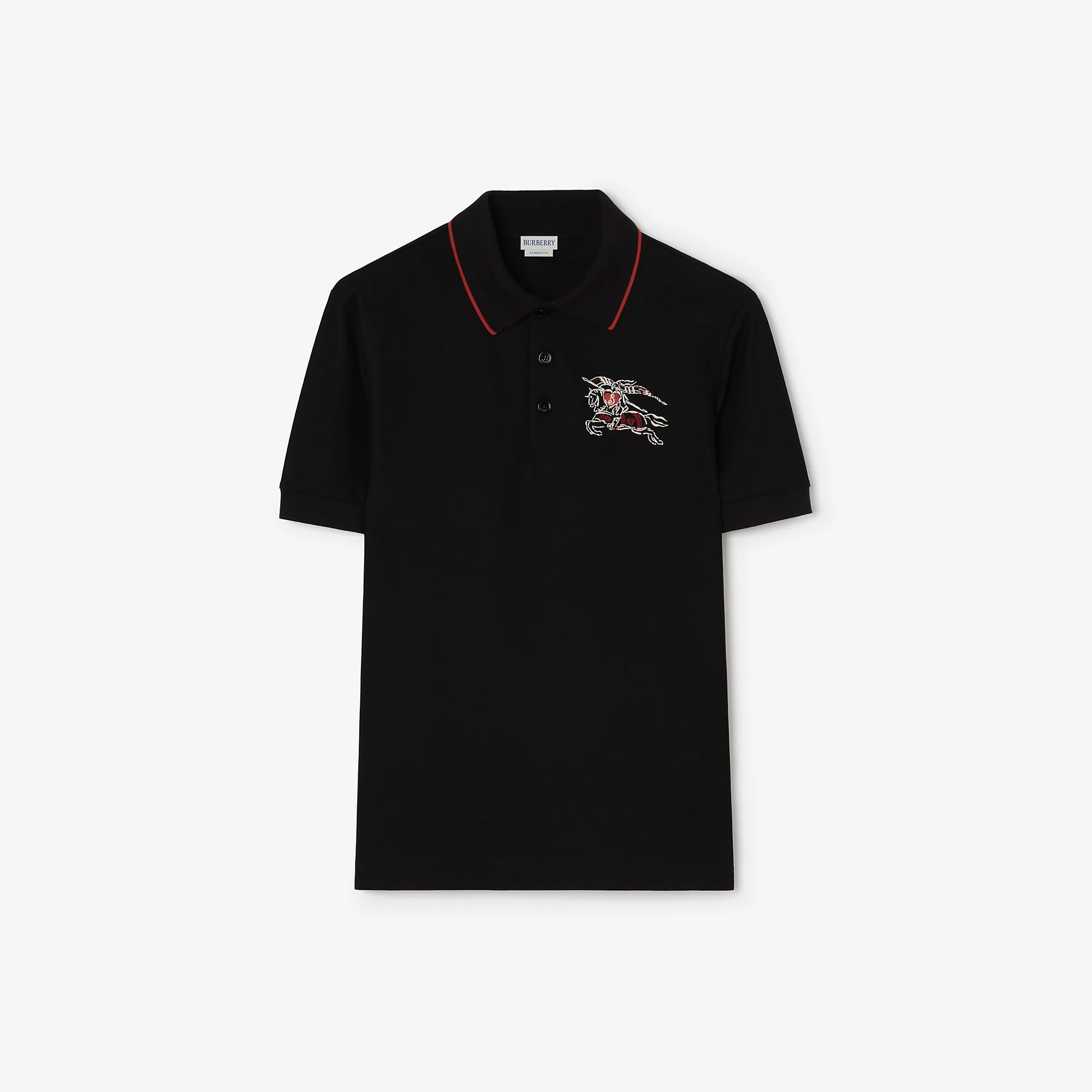 Heart Knight Cotton Polo Shirt - 1