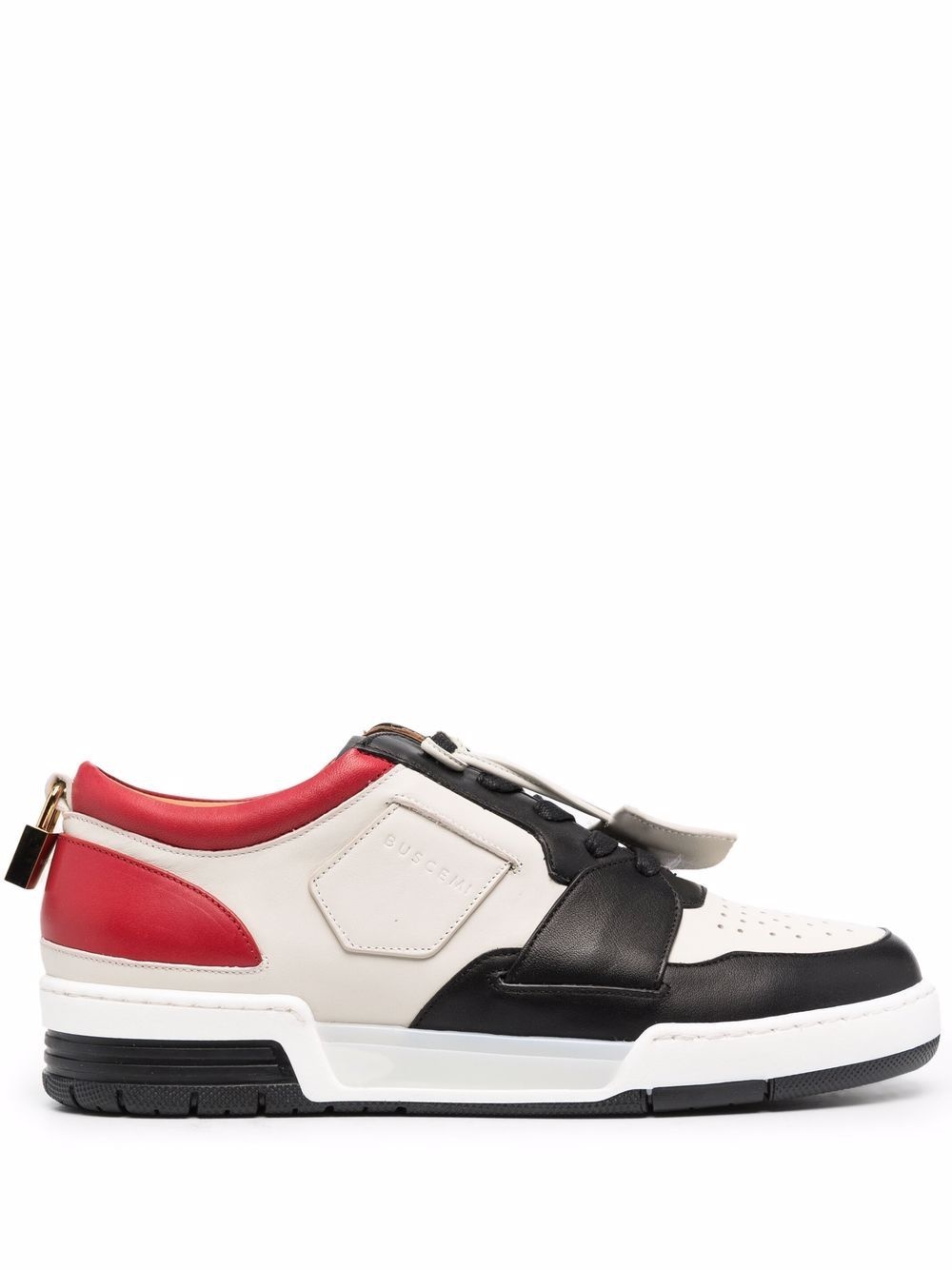 padlock-detail low top sneakers - 1