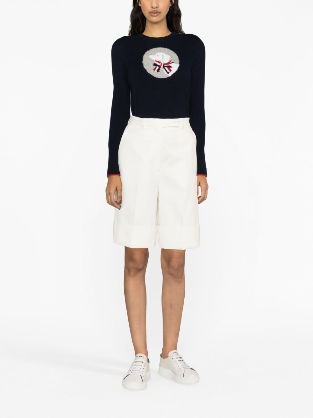 knee-length tailored shorts - 2