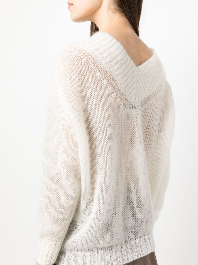 open-knit mohair-blend jumper 5