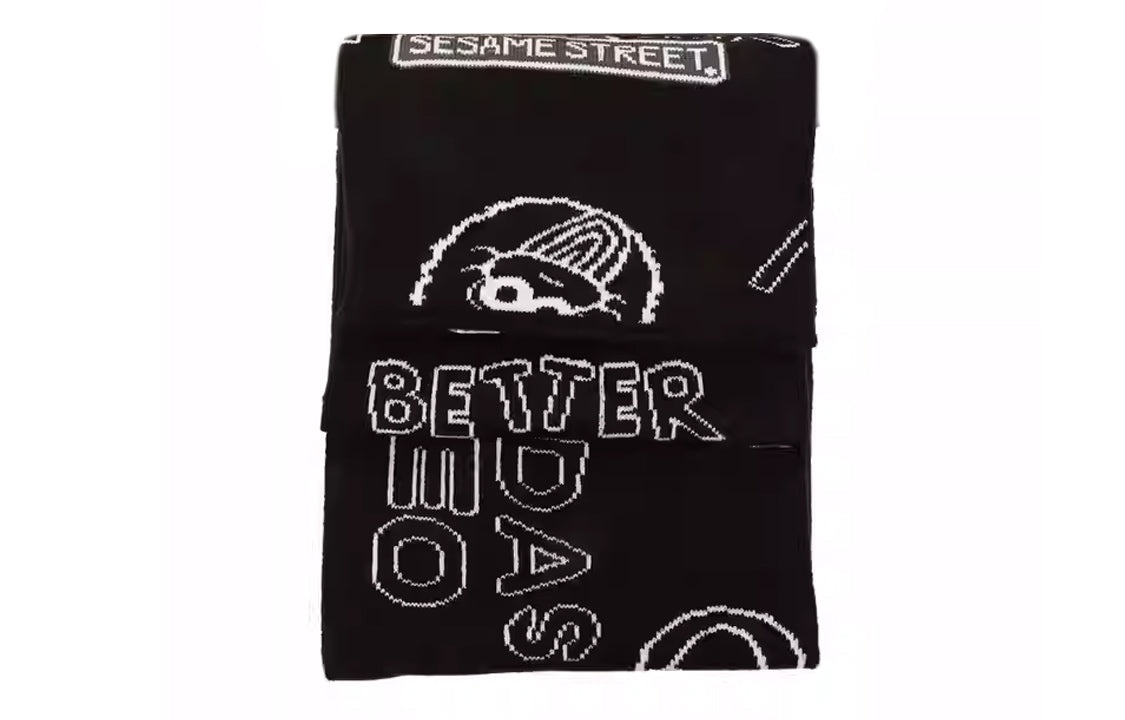 adidas Neo X Sesame Street Scarf 'Black White' HC7217 - 2