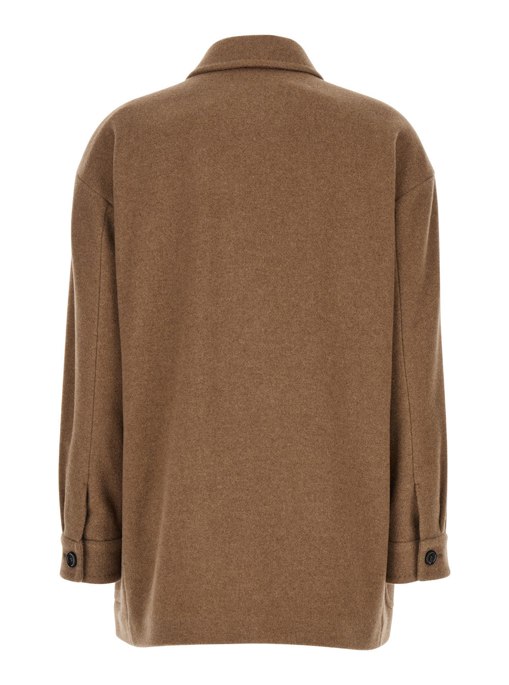 Max Mara Women 'Eligio' Beige Single-Breasted Jacket With Patch Pockets In Wool Woman - 2