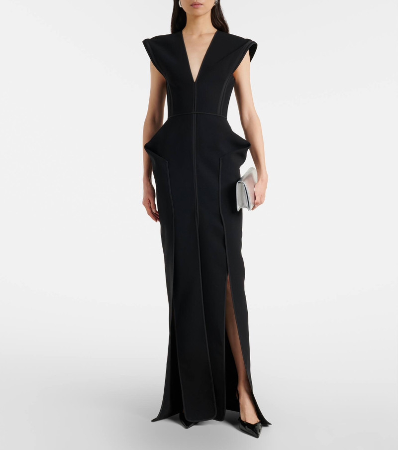 MATICEVSKI Graduate peplum gown outlook