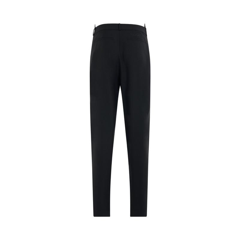 Off-White Ablohland Wool Paperbag Pants in Black outlook