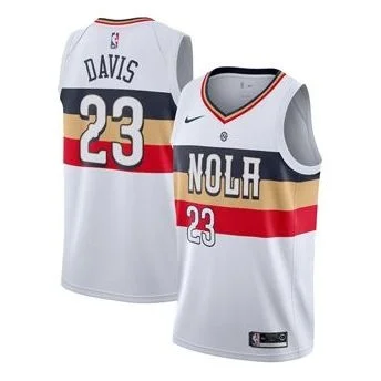 Nike Earned Edition NBA ANTHONY Davis City Edition Swingman Jersey White BQ6411-100 - 1