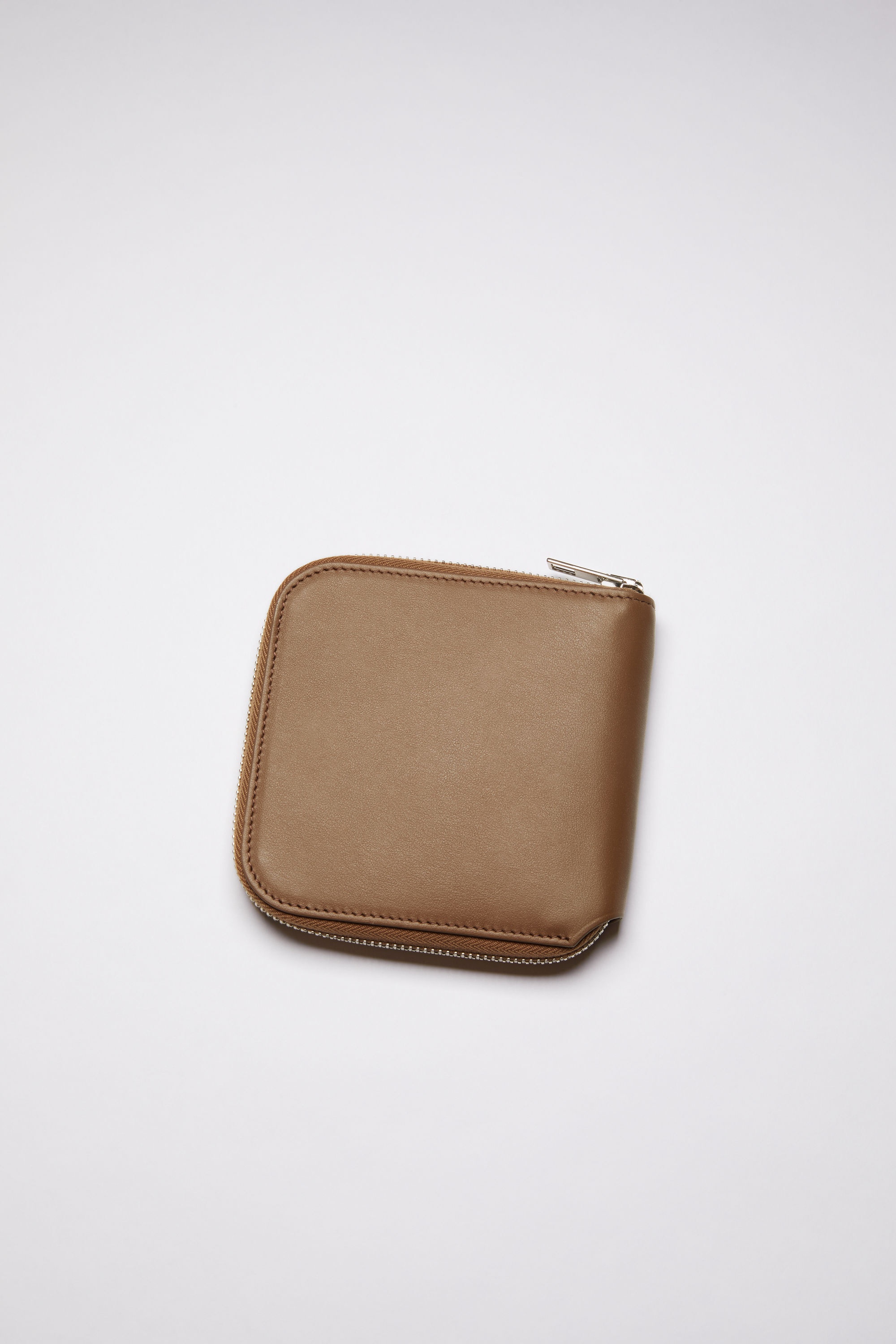 Zippered wallet - Camel brown - 2