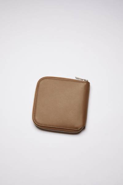 Acne Studios Zippered wallet - Camel brown outlook