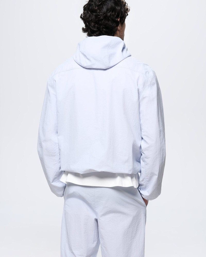Mens Recycled Nylon Zip Up Jacket - Ice Grey 5