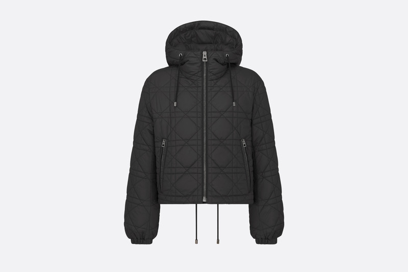 DiorAlps Macrocannage Hooded Cropped Puffer Jacket 1