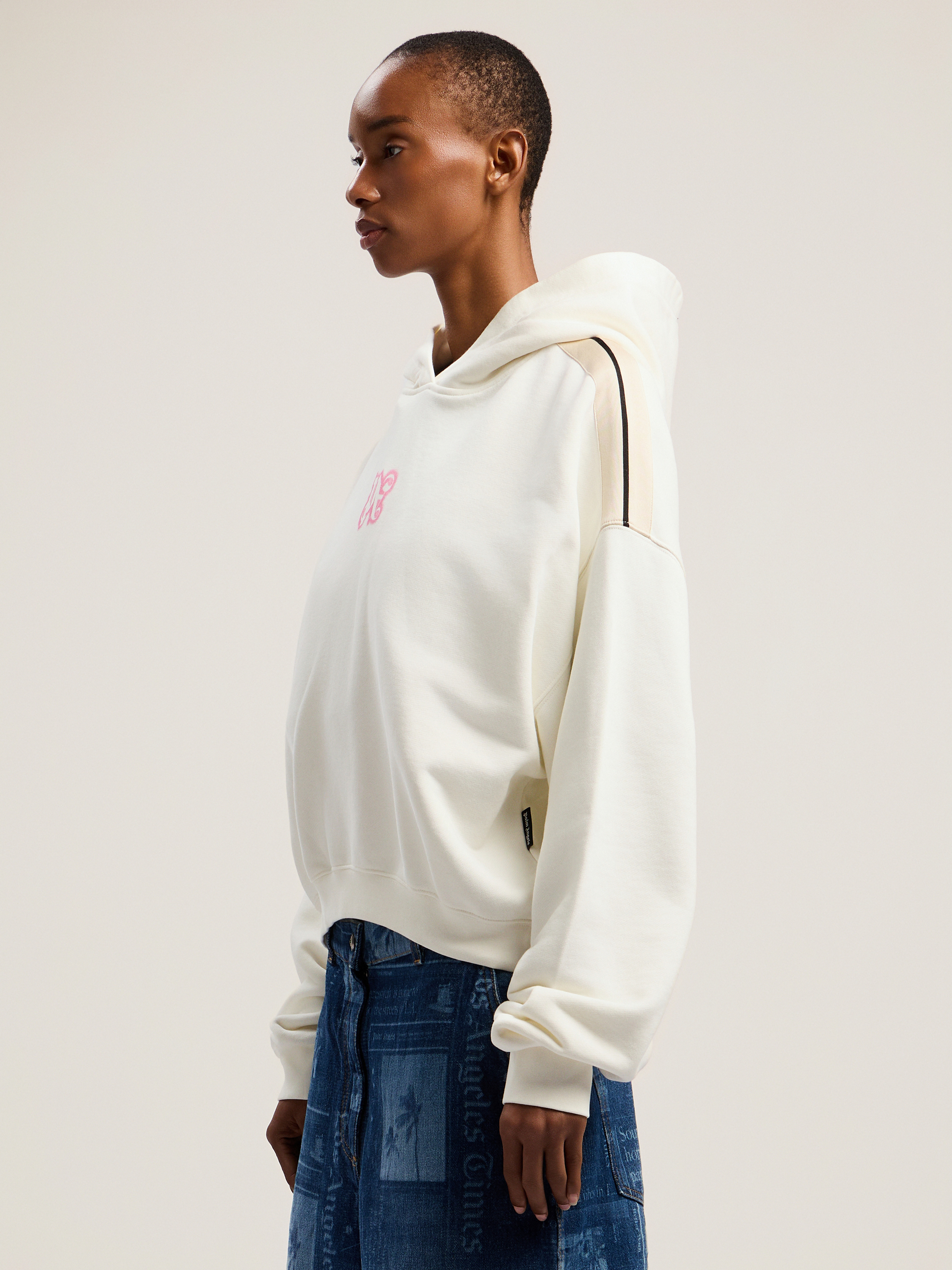 Classic Logo Neon Crop Hoody - 3