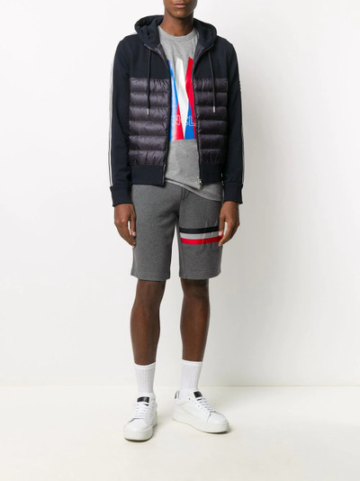 Moncler tri-coloured stripe track shorts outlook