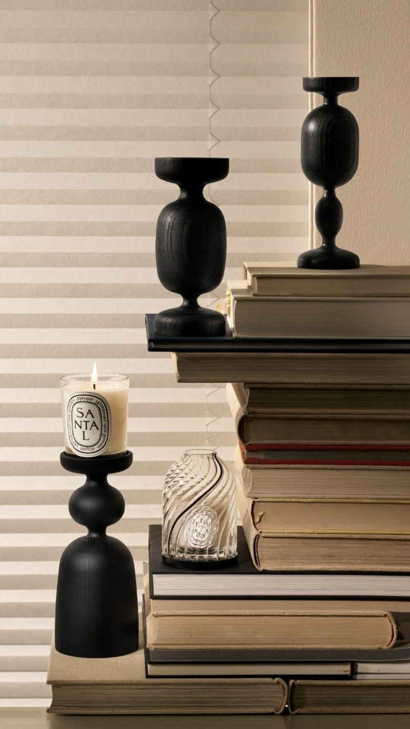 Black Column Candle Holder - For classic candles 4