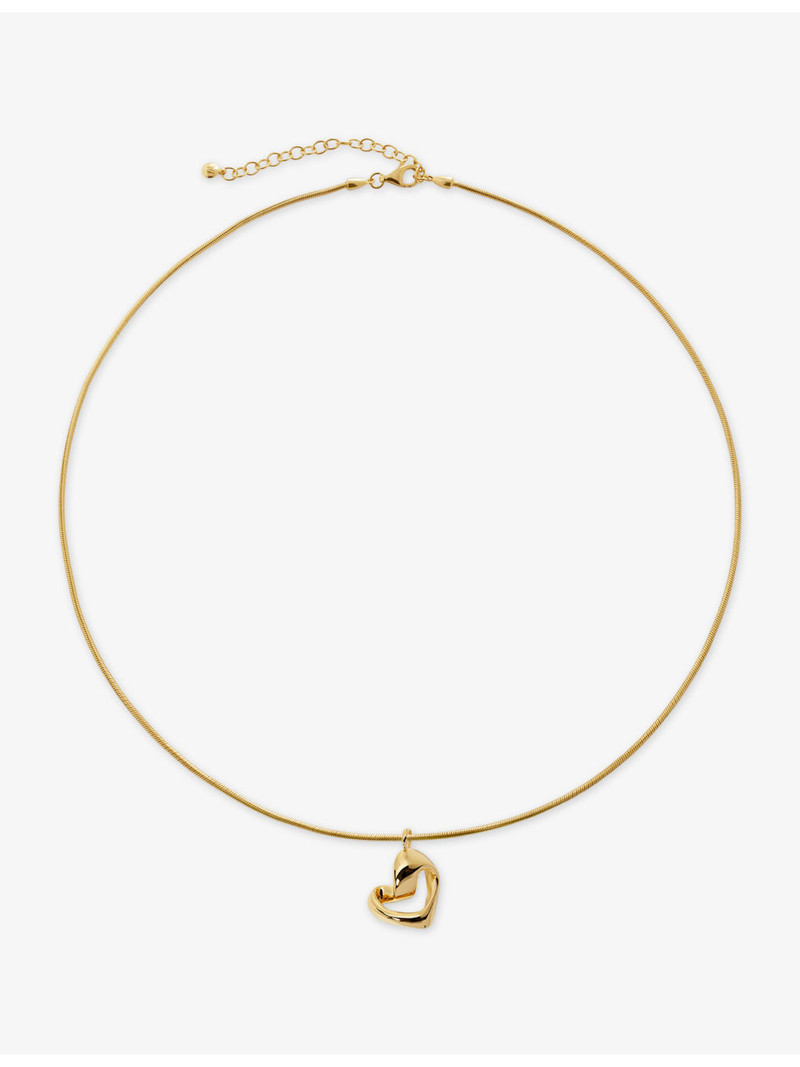 Infinity Heart 18ct Yellow Gold Vermeil Pendant Necklace 1