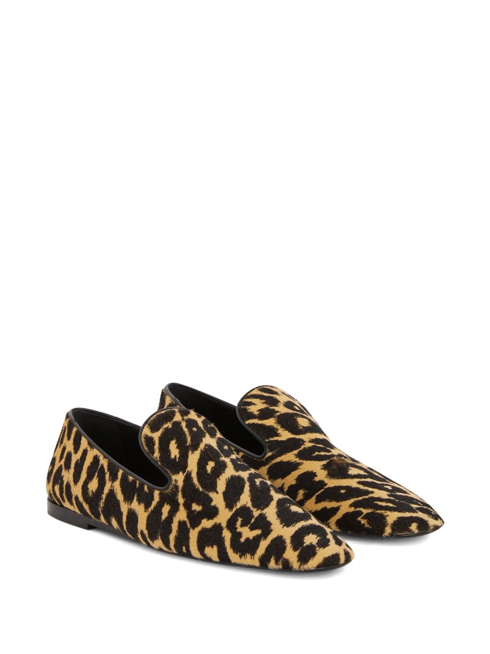 leopard-print loafers - 2