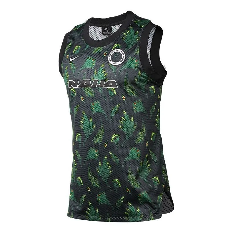 Nike Sleeveless Basketball Top Nigeria For Men Green CU1399-302 - 1