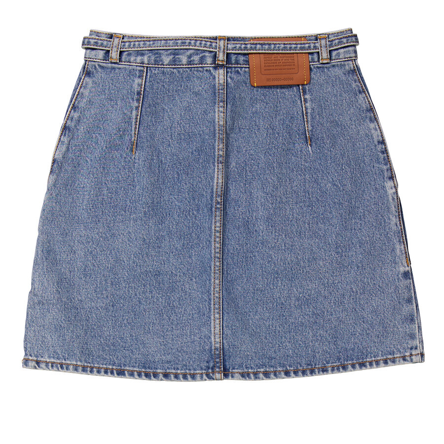 Coach Ladies Blue Cotton Denim Mini Skirt - 2