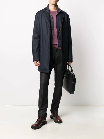 Canali layered rain coat outlook