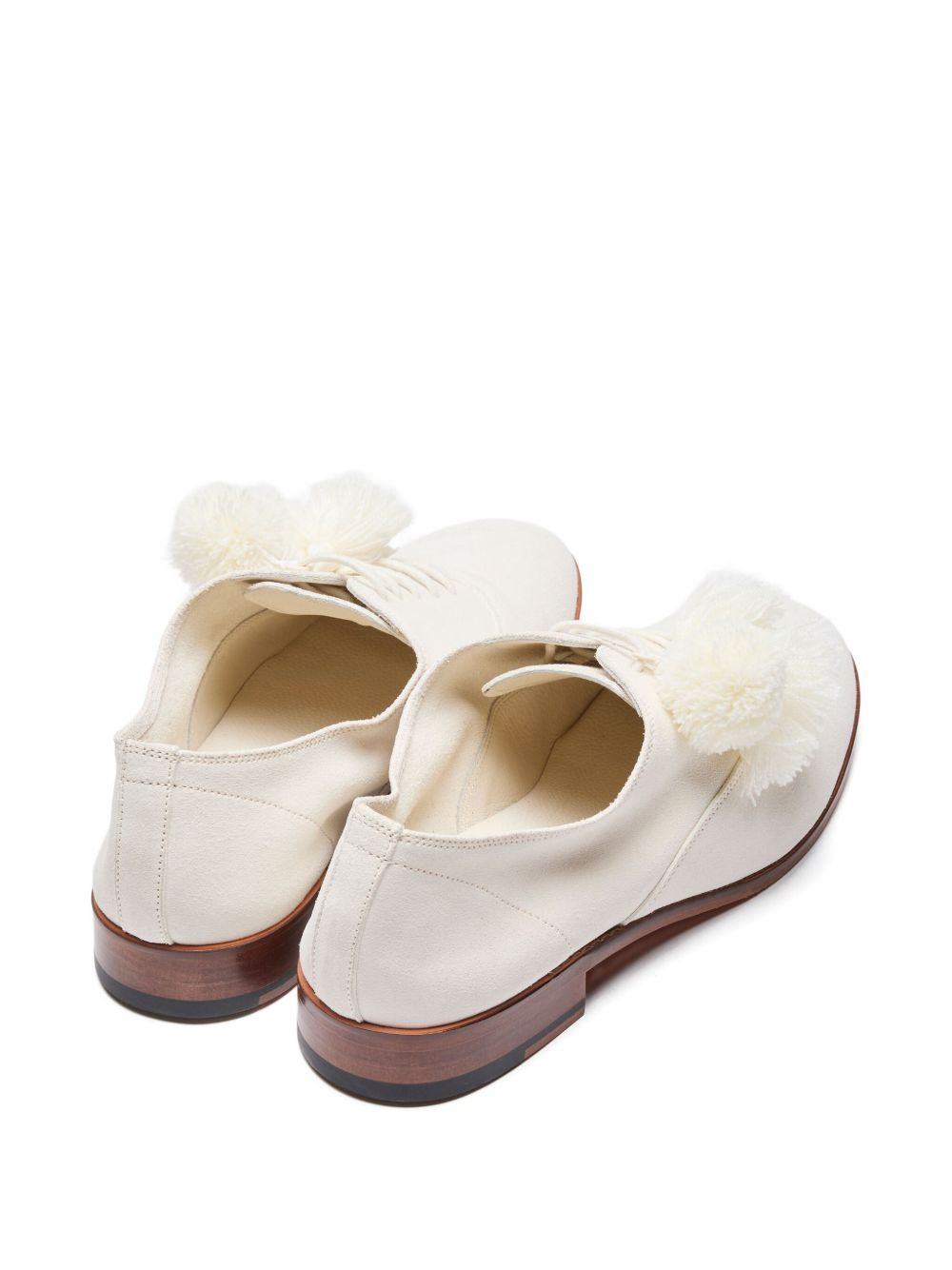 pom-pom lace-up trainers - 3